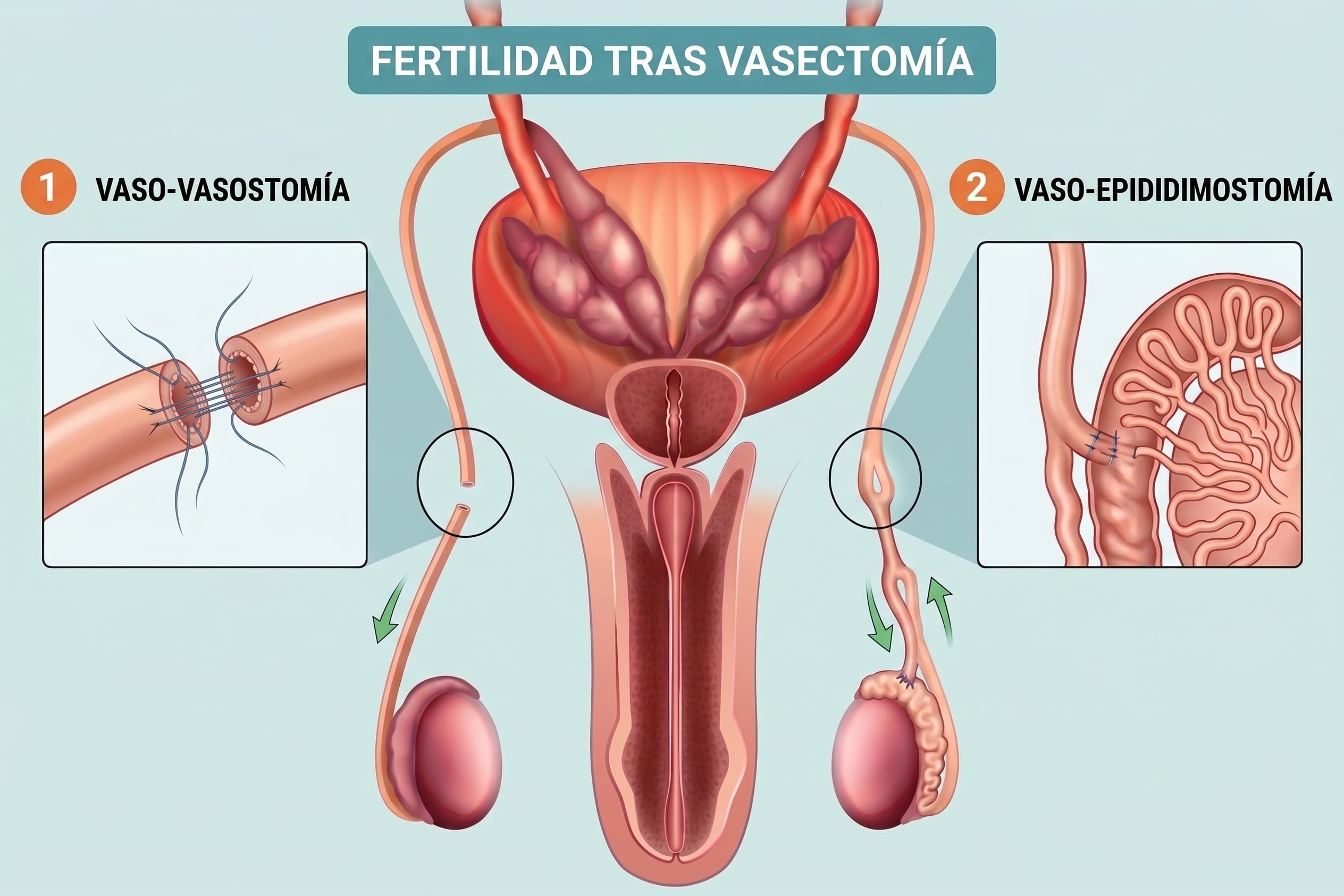 Vasectomía reversible: ¿es posible recuperar la fertilidad? 1 diagrama de vasectomía