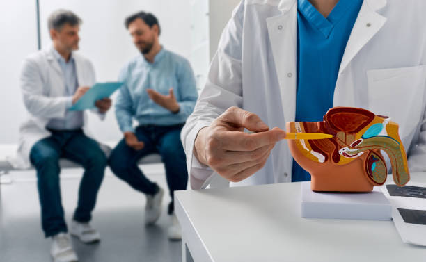 hombre en consulta médica